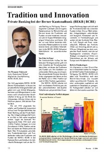 Tradition und Innovation: Private Banking bei der Berner Kantonalbank