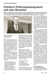 Effektives Währungsmanagement