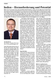 Indien: Herausforderung und Potential