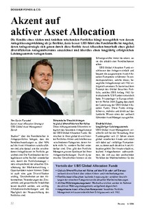 Akzent auf aktiver Asset Allocation