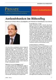 Auslandsbanken im Höhenflug