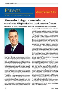 Alternative Anlagen: Neues Gesetz, neue Möglichkeiten