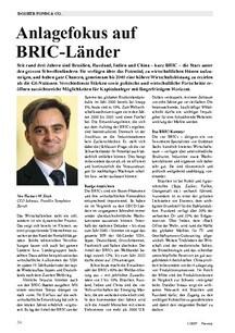 Anlagefokus auf BRIC-Ländern: Neue langfristige Anlagechancen