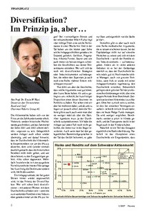 Diversifikation? Im Prinzip ja, aber...