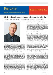 Aktives Fondsmanagement: Besser als sein Ruf