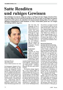 Nachhaltige Investments: Satte Renditen und ruhiges Gewissen