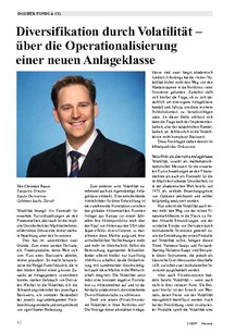 Diversifikation durch Volatilität: Operationalisierung einer neuen Anlageklasse