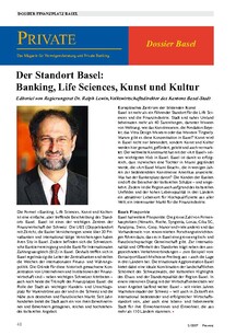 Der Standort Basel: Banking, Life Sciences, Kunst und Kultur