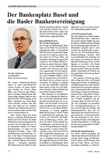 Der Bankenplatz und die Bankenvereinigung