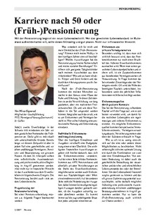 Karriere nach 50 oder (Früh-)Pensionierung