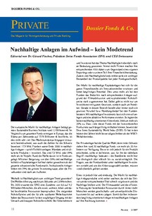 Nachhaltige Anlagen im Aufwind: Kein Modetrend