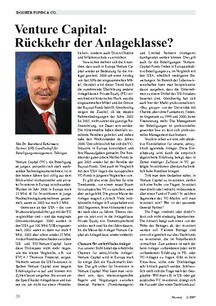 Venture Capital: Rückkehr der Anlageklasse