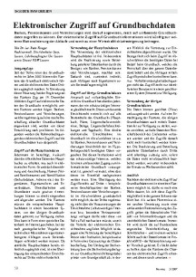 Elektronischer Zugriff auf Grundbuchdaten