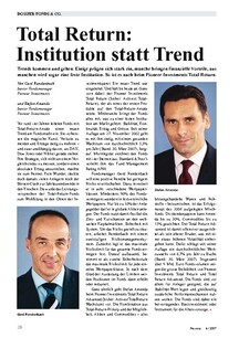 Total Return: Institution statt Trend
