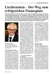 Liechtenstein: Der Weg zum erfolgreichen Finanzplatz