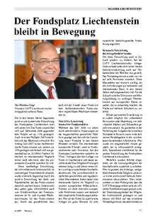 Fondsplatz Liechtenstein: Immer in Bewegung