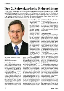 Aktuell: Schweizerischer Erbrechtstag