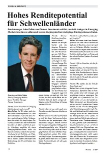 Hohes Renditepotential für Schwellenländer