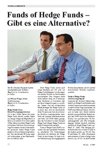 Funds of Hedge Funds: Gibt es eine Alternative?