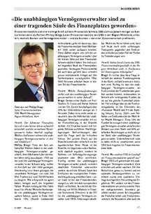 Unabhängige Vermögensverwalter: Tragende Säule des Finanzplatzes