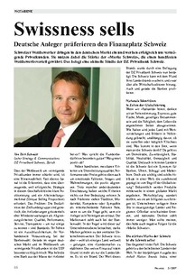 Swissness sells: Deutsche Anleger präferieren den Finanzplatz Schweiz