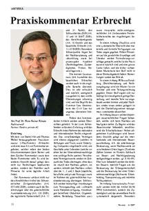 Aktuell: Praxiskommentar Erbrecht