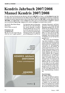 Das Kendris Jahrbuch 2007/2008