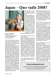 Japan: Quo vadis 2008?