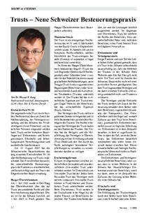 Trusts: Neue Besteuerungspraxis