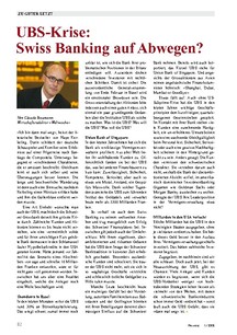 Zu guter Letzt: UBS-Krise