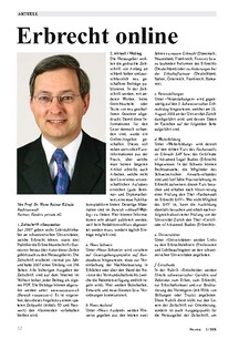 Aktuell: Erbrecht online