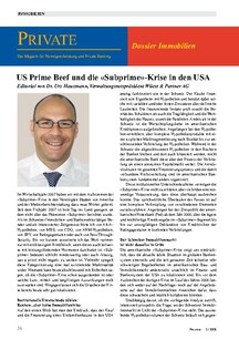 Die Subprime-Krise in den USA