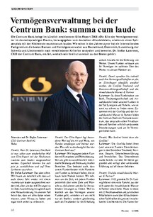 Vermögensverwaltung bei der Centrum Bank