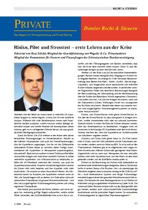 Risiko, Pilot und Stresstest