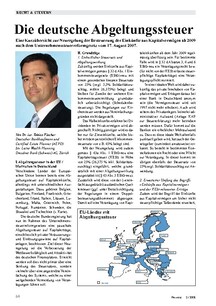 Die deutsche Abgeltungssteuer