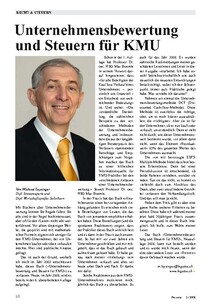 Unternehmensbewertung und Steuern für KMU