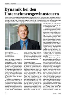 Dynamik bei den Unternehmensgewinnsteuern