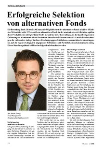 Erfolgreiche Selektion von alternativen Fonds