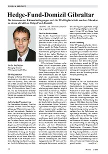 Hedge-Fund-Domizil Gibraltar