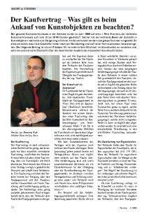 Der Kaufvertrag: Was gilt es beim Ankauf von Kunstobjekten zu beachten?