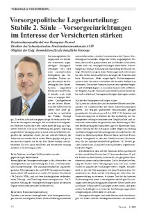 Vorsorgepolitische Lagebeurteilung 