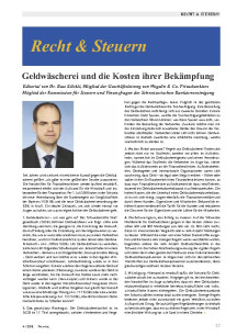 Geldwäscherei und die Kosten ihrer Bekämpfung