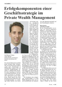 Erfolgskomponenten einer Geschäftsstrategie im Private Wealth Management