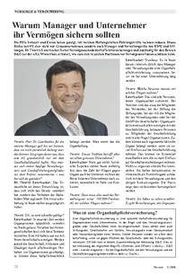 Warum Manager und Unternehmer ihr Vermögen sichern sollten