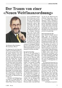Eine neue Weltfinanzordnung?