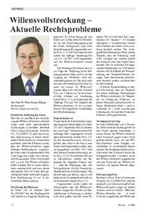 Aktuell: Willensvollstreckung