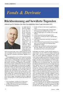 Rückbesinnung auf bewährte Tugenden