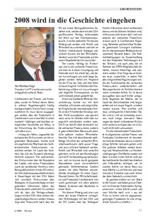 2008 wird in die Geschichte eingehen