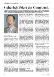 Sicherheit feiert ein Comeback