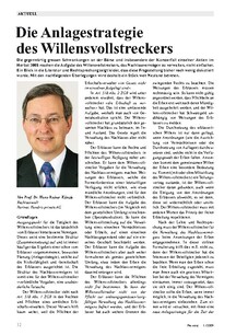 Aktuell: Die Anlagestrategie des Willensvollstreckers